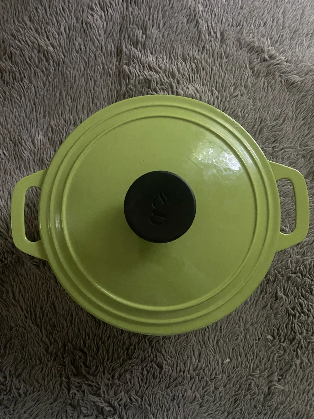 Giada de Laurentis 6-quart cast iron enameled Dutch oven vibrant olive green